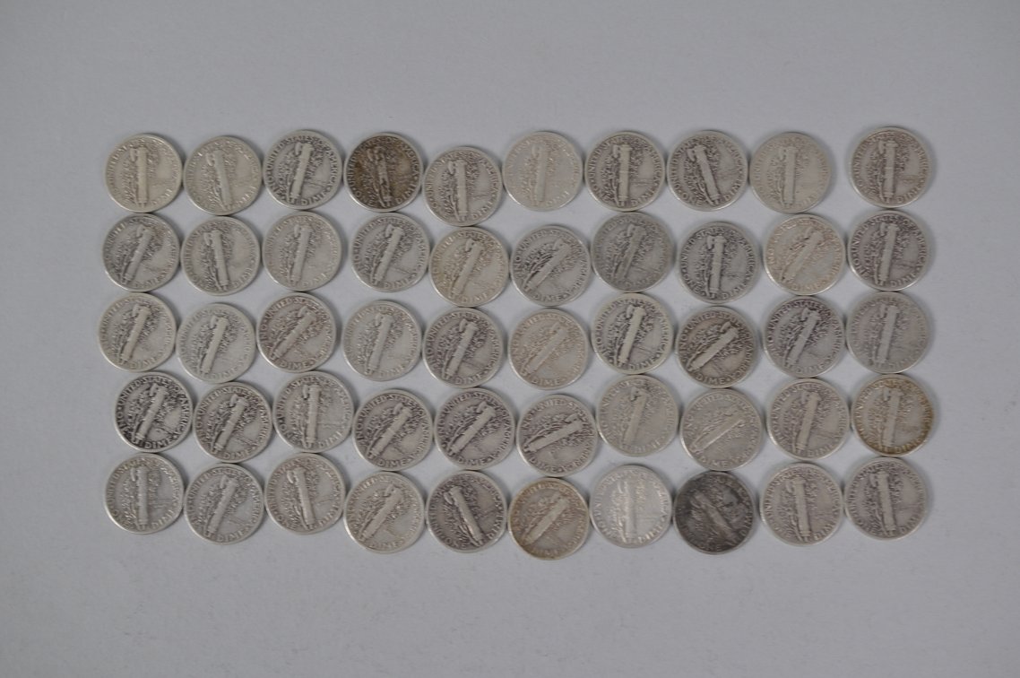 1941 US Silver Dimes, photo 7 of 11