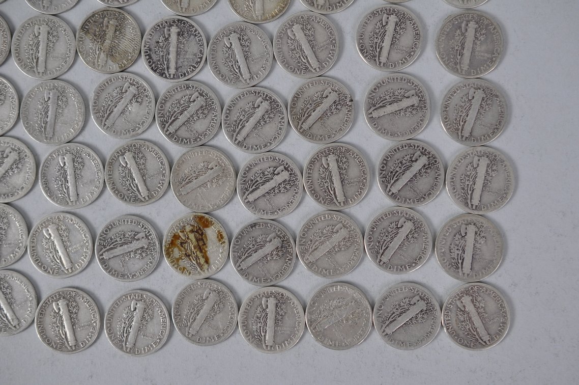 US Silver Dimes, photo 11 of 13