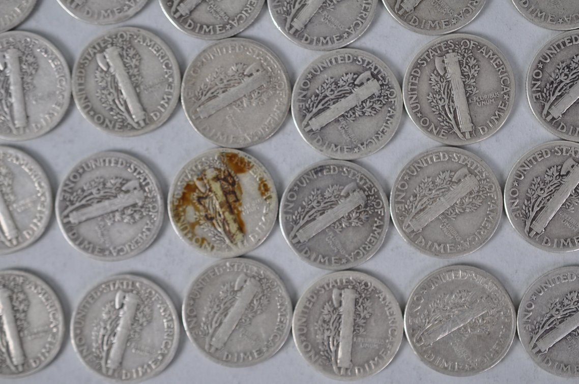 US Silver Dimes, photo 12 of 13