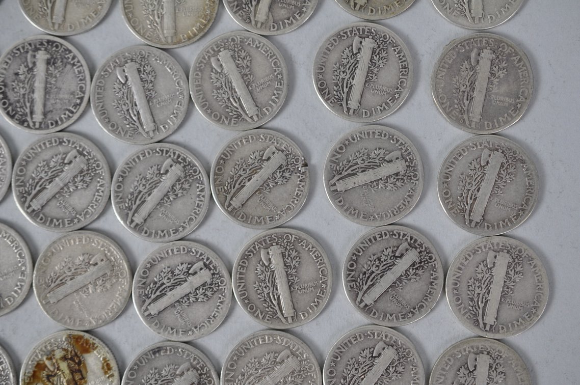 US Silver Dimes, photo 13 of 13