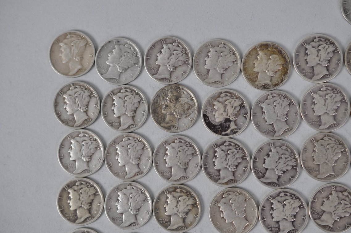 US Silver Dimes, photo 2 of 13