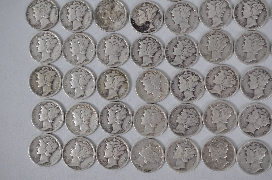 US Silver Dimes, photo 4 of 13