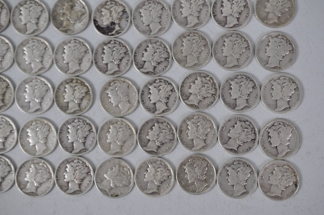 US Silver Dimes, photo 5 of 13