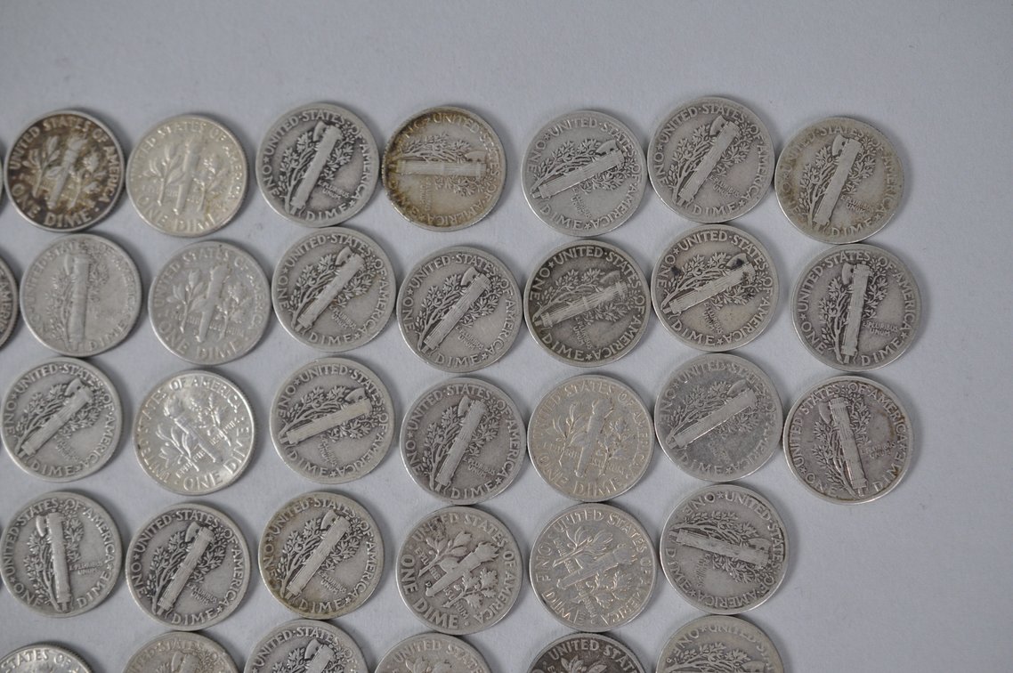 US Silver Dimes, photo 11 of 14