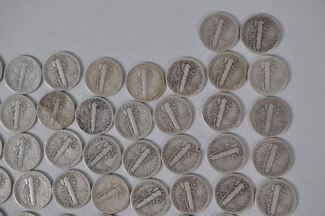 US Silver Dimes, photo 9 of 13