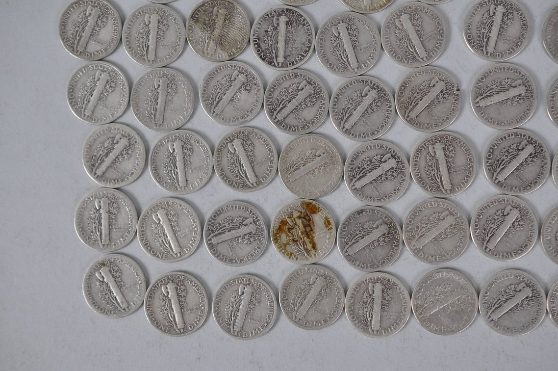 US Silver Dimes, photo 10 of 13