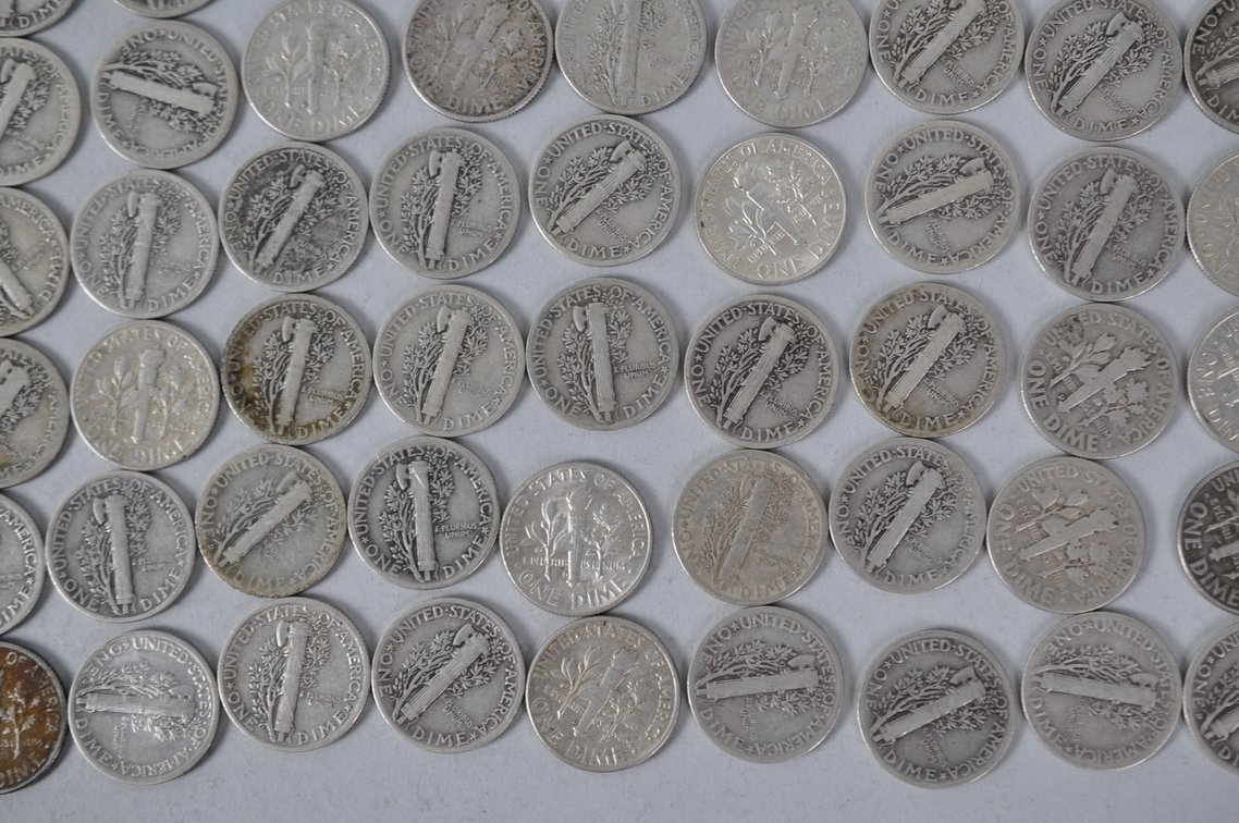 US Silver Dimes, photo 13 of 14