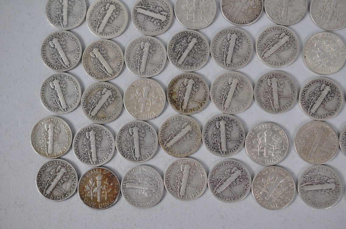 US Silver Dimes, photo 12 of 14