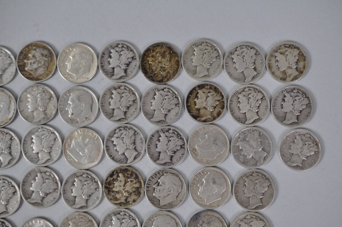 US Silver Dimes, photo 4 of 14