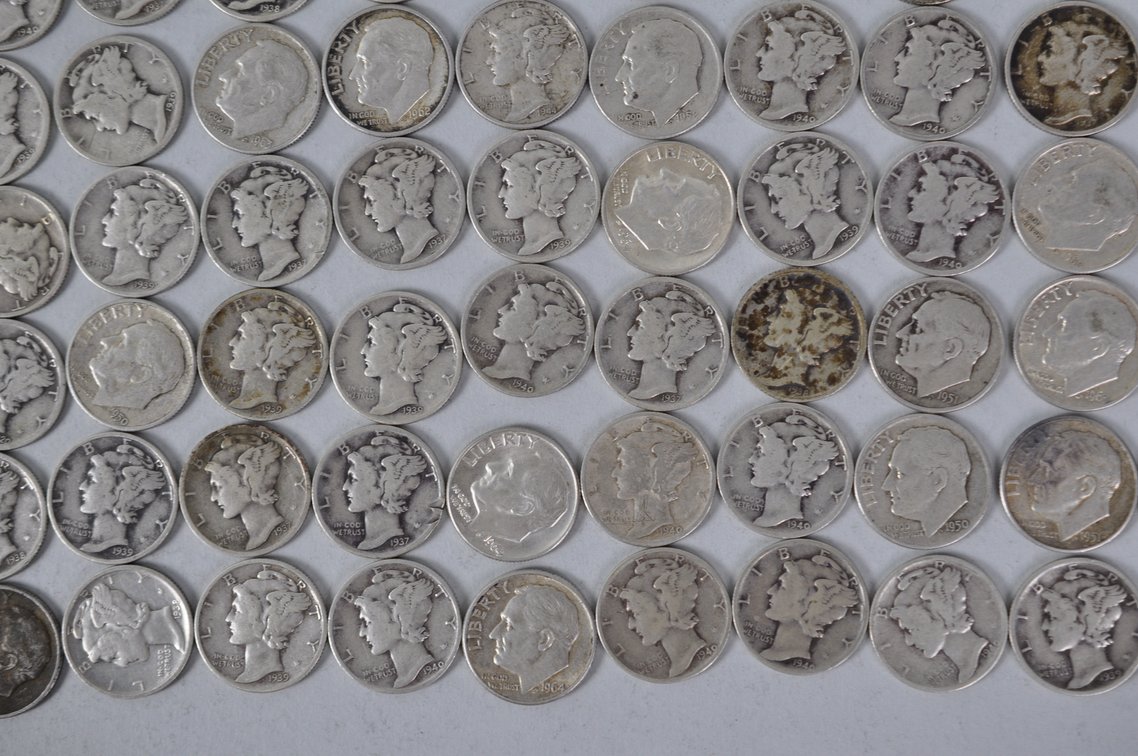 US Silver Dimes, photo 6 of 14