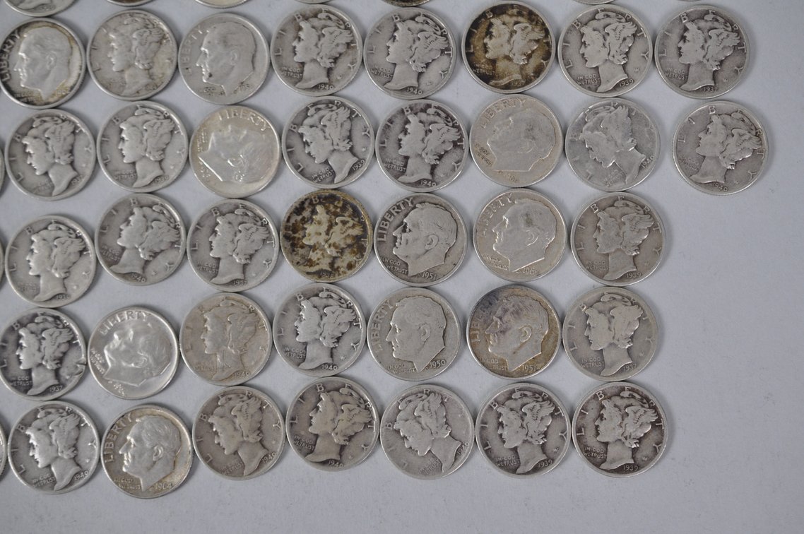 US Silver Dimes, photo 7 of 14