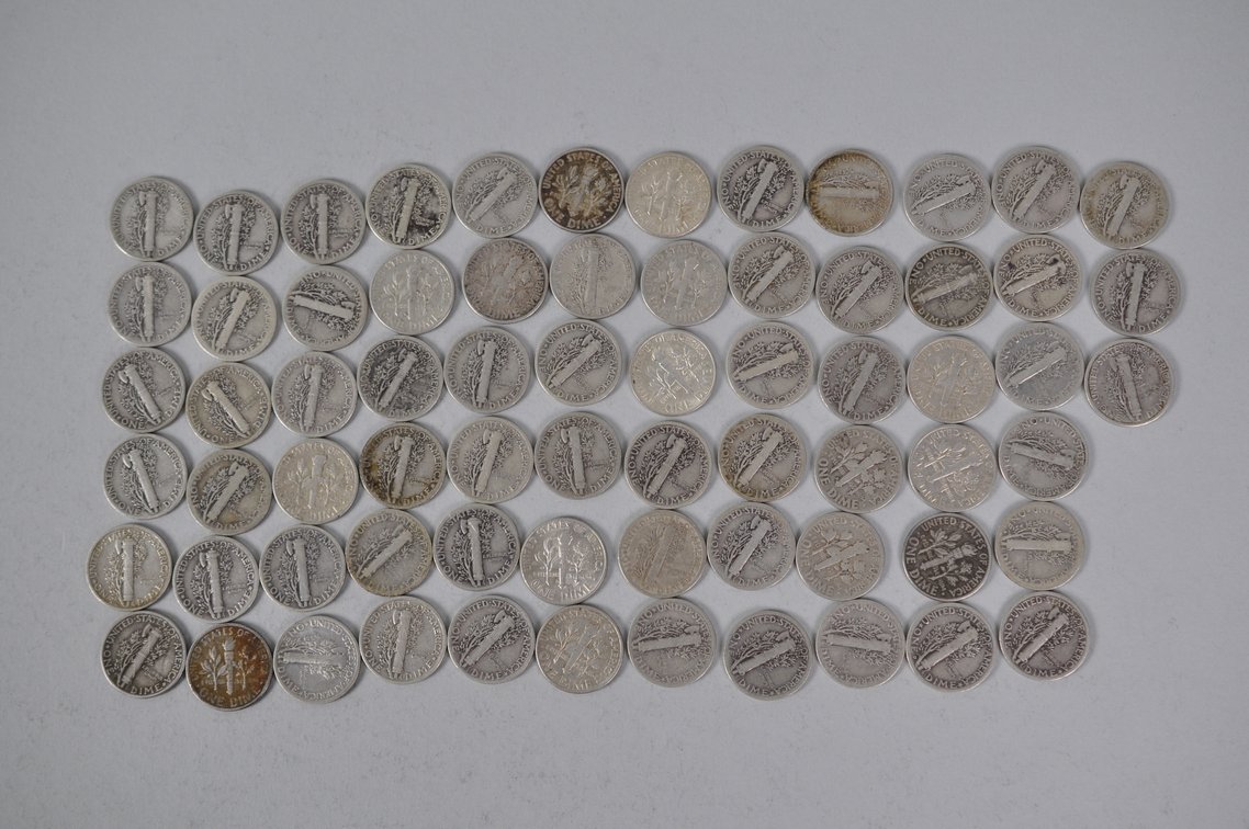 US Silver Dimes, photo 8 of 14