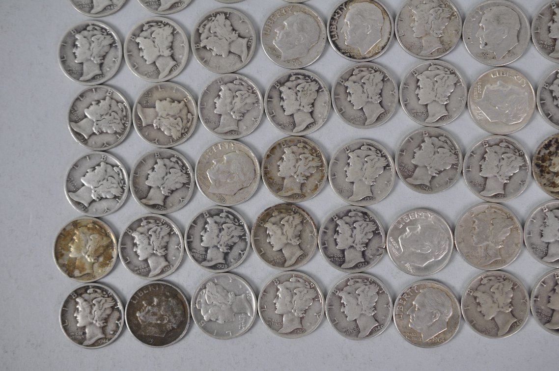 US Silver Dimes, photo 5 of 14