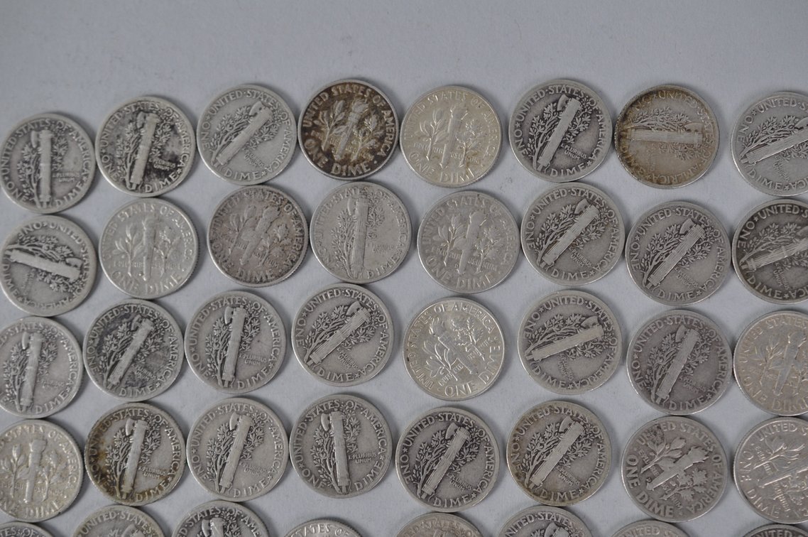 US Silver Dimes, photo 10 of 14