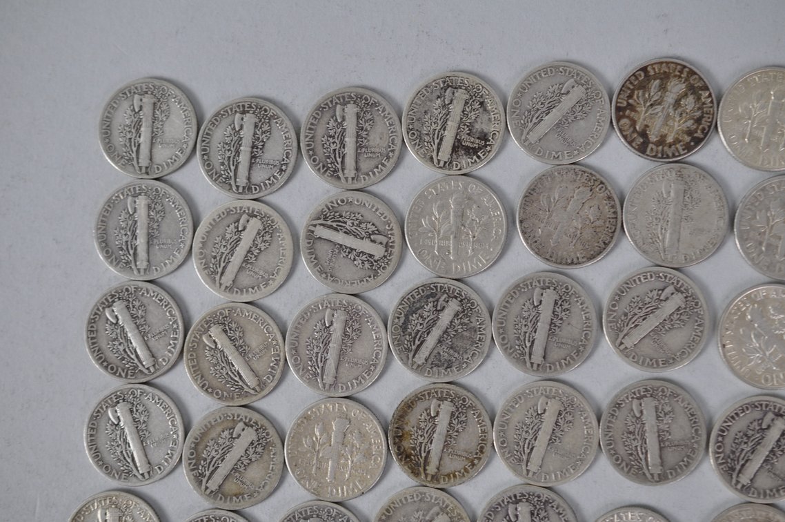 US Silver Dimes, photo 9 of 14