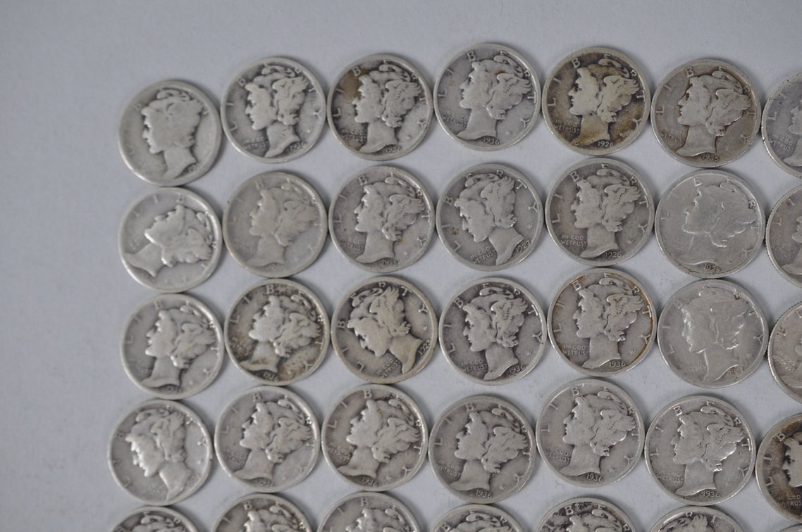 US Silver Dimes, photo 2 of 11