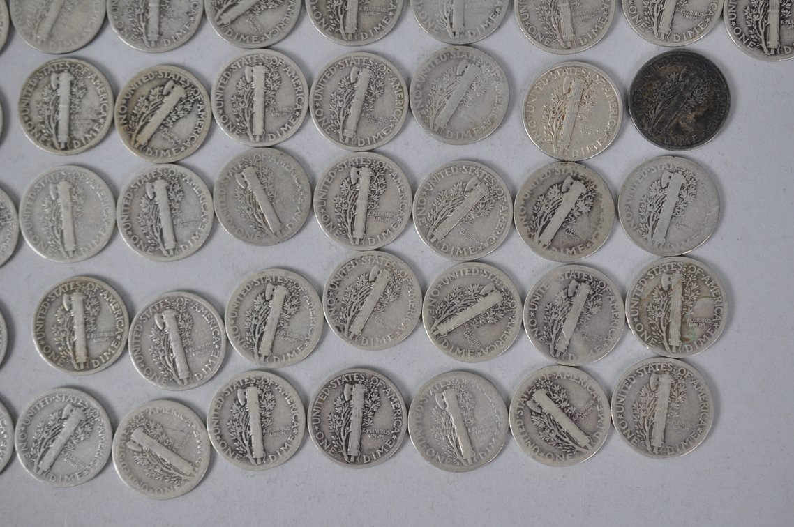 US Silver Dimes, photo 11 of 11