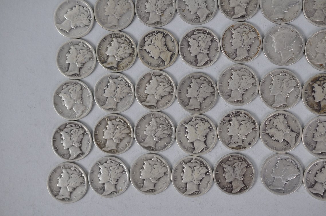 US Silver Dimes, photo 4 of 11