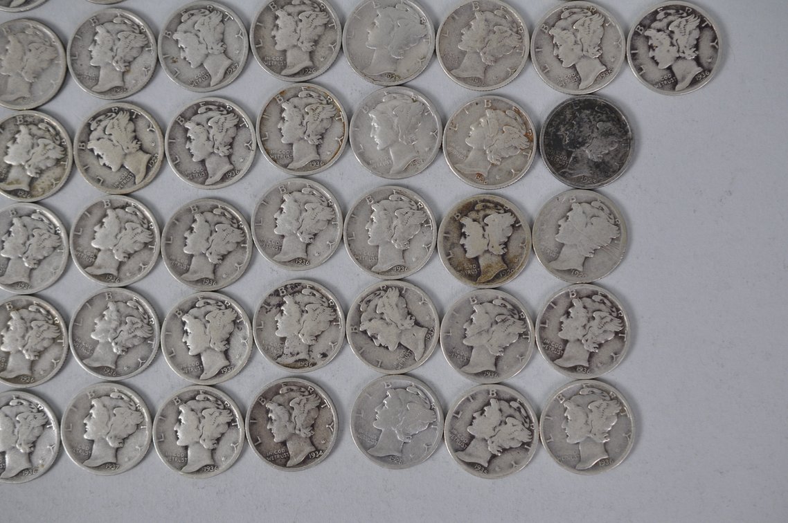US Silver Dimes, photo 5 of 11