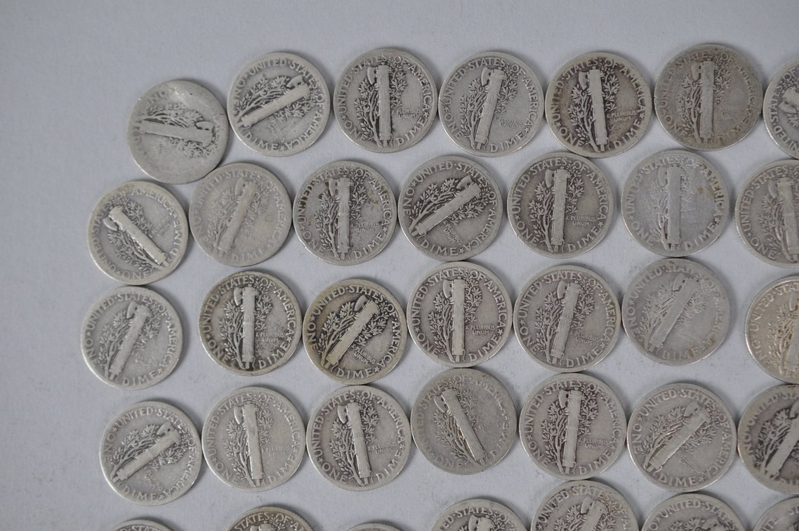US Silver Dimes, photo 8 of 11