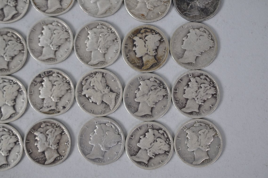 US Silver Dimes, photo 6 of 11