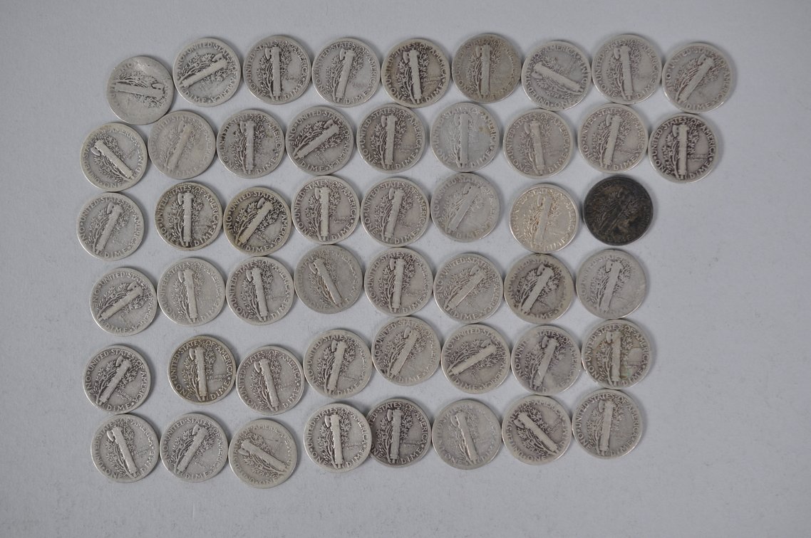 US Silver Dimes, photo 7 of 11