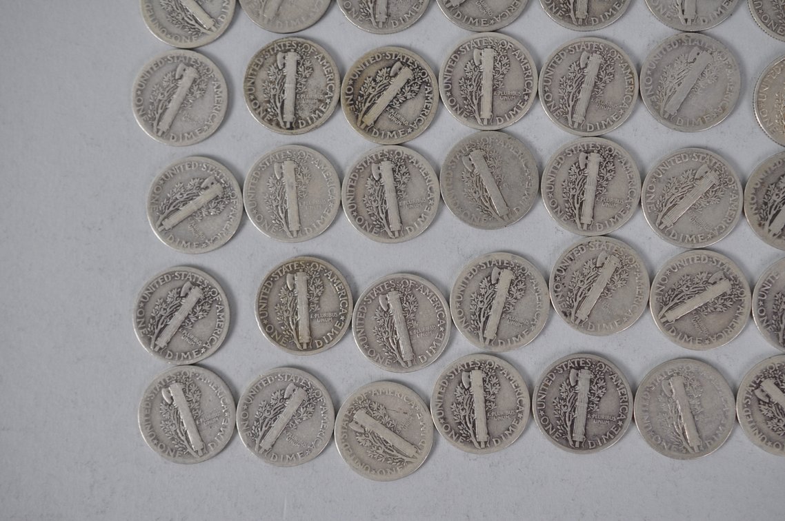 US Silver Dimes, photo 10 of 11