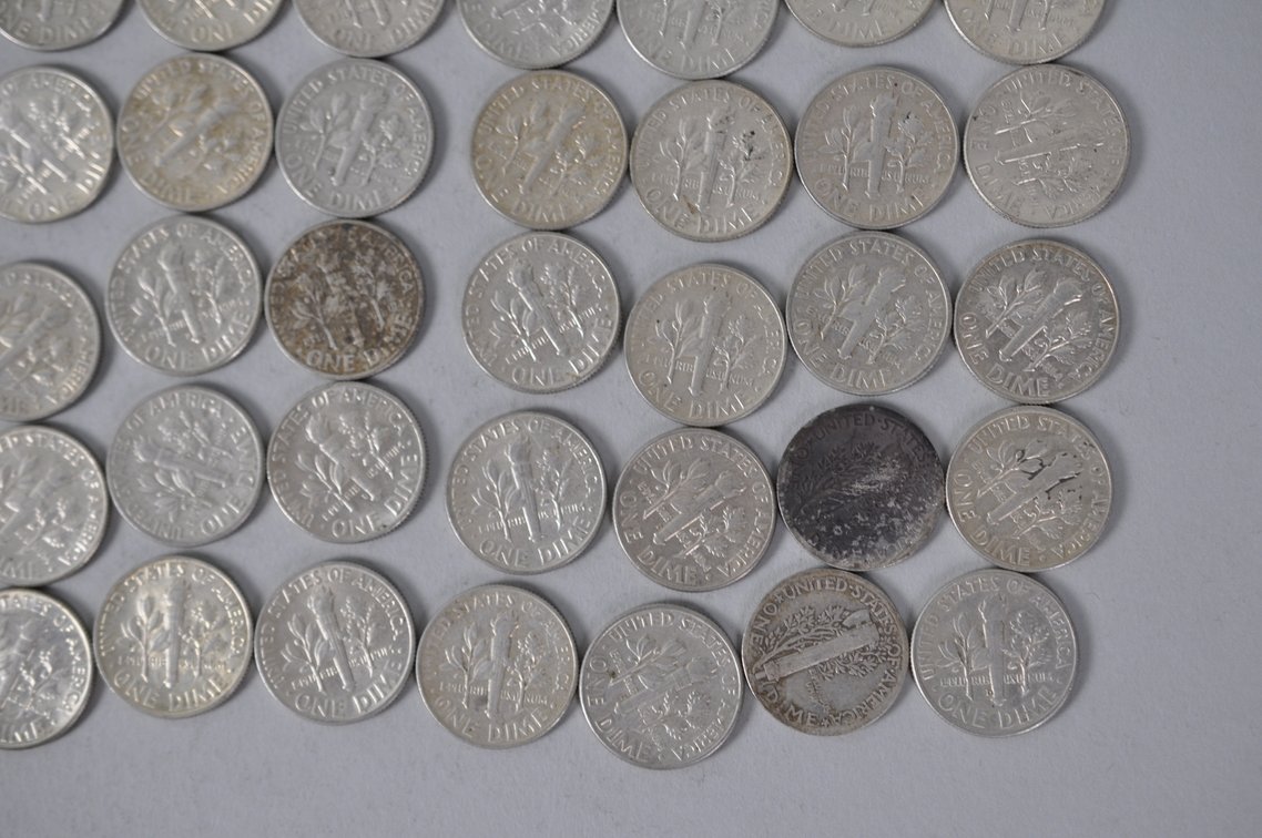 US Silver Dimes, photo 12 of 13