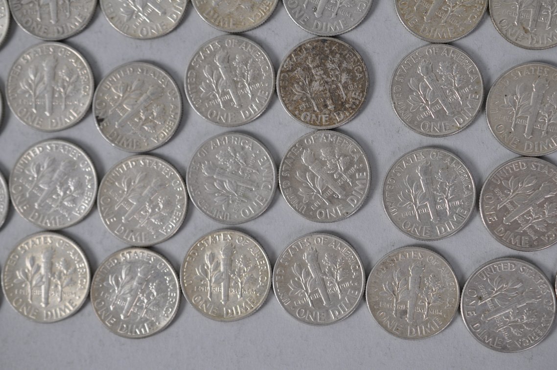 US Silver Dimes, photo 13 of 13