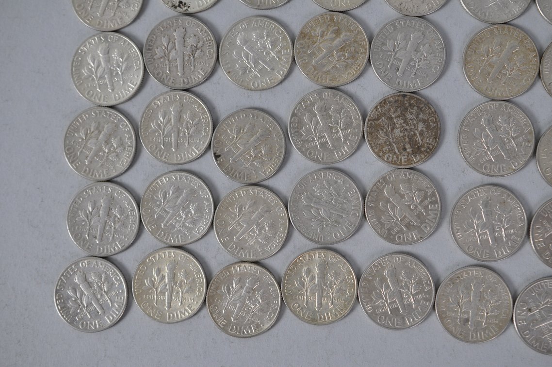 US Silver Dimes, photo 11 of 13