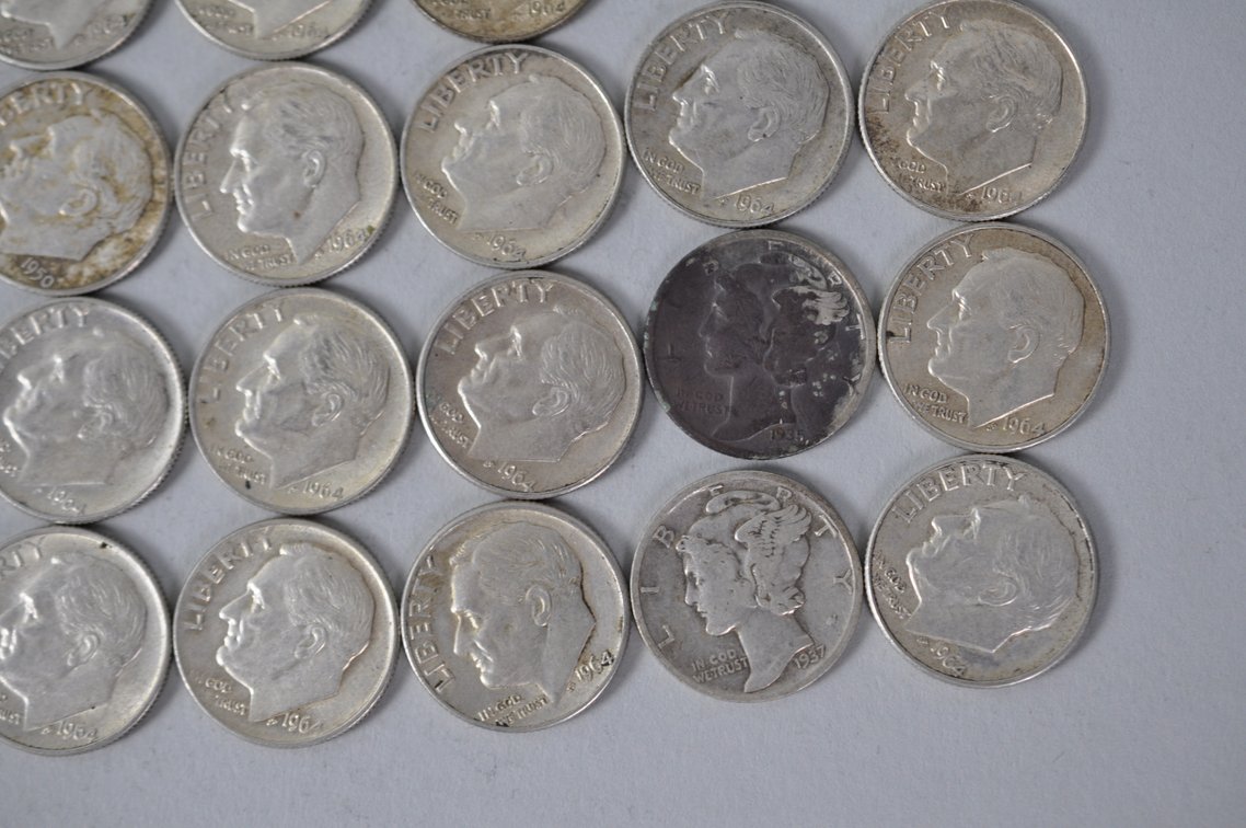 US Silver Dimes, photo 6 of 13