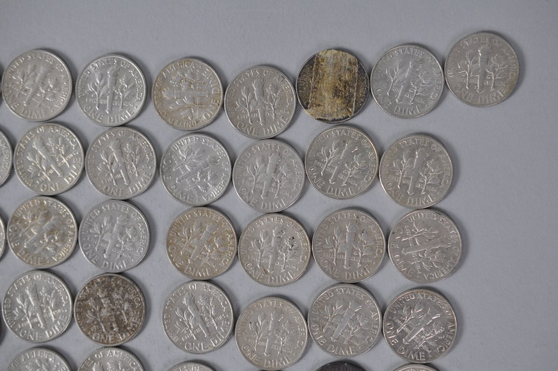 US Silver Dimes, photo 9 of 13