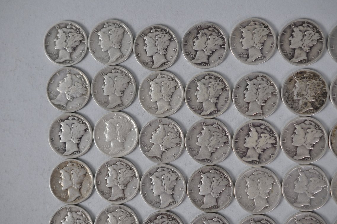 US Silver Dimes, photo 2 of 12