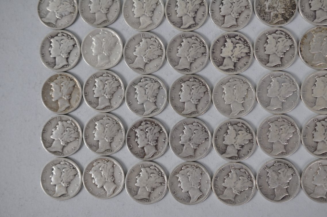 US Silver Dimes, photo 4 of 12