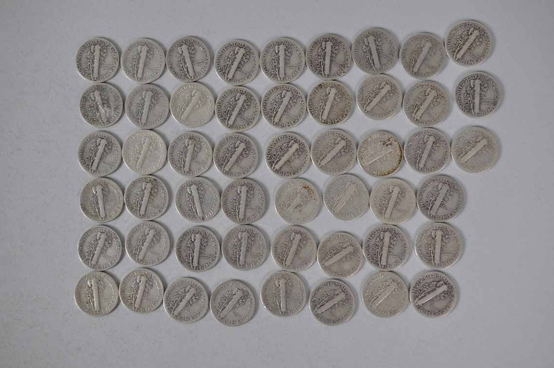 US Silver Dimes, photo 7 of 12