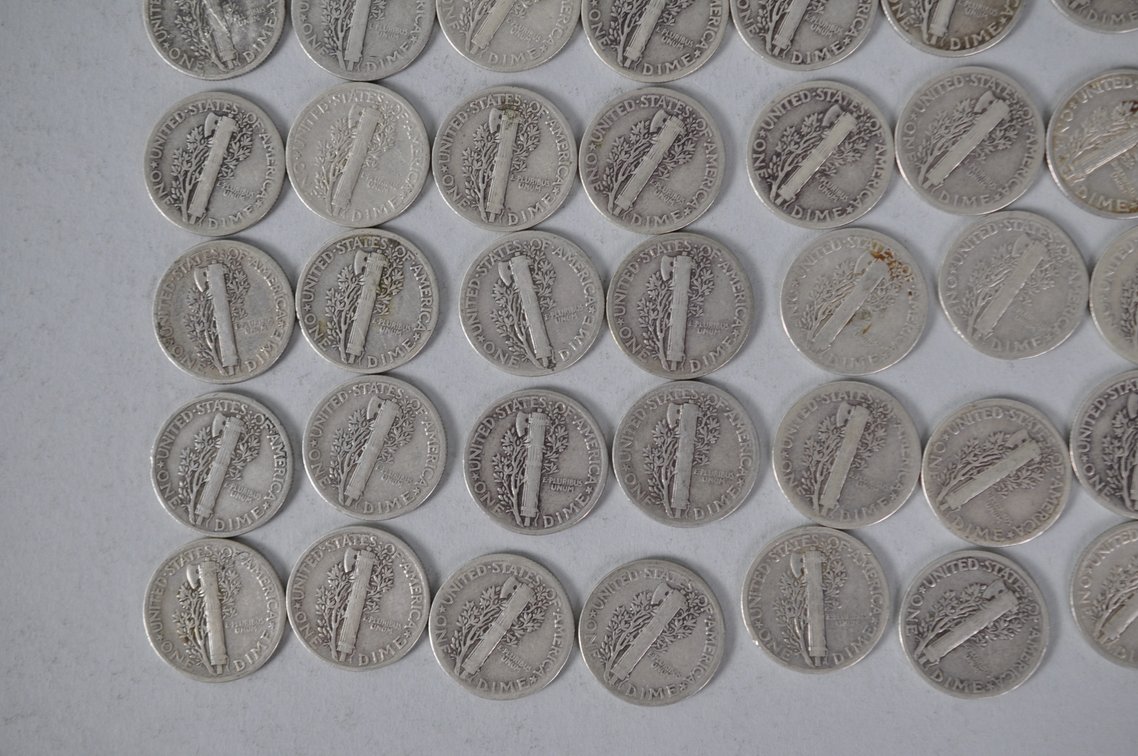 US Silver Dimes, photo 10 of 12