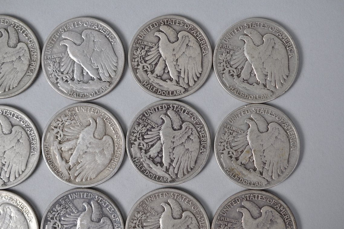 1936-1937, 1939-1940 US Silver Half Dollars, photo 8 of 10