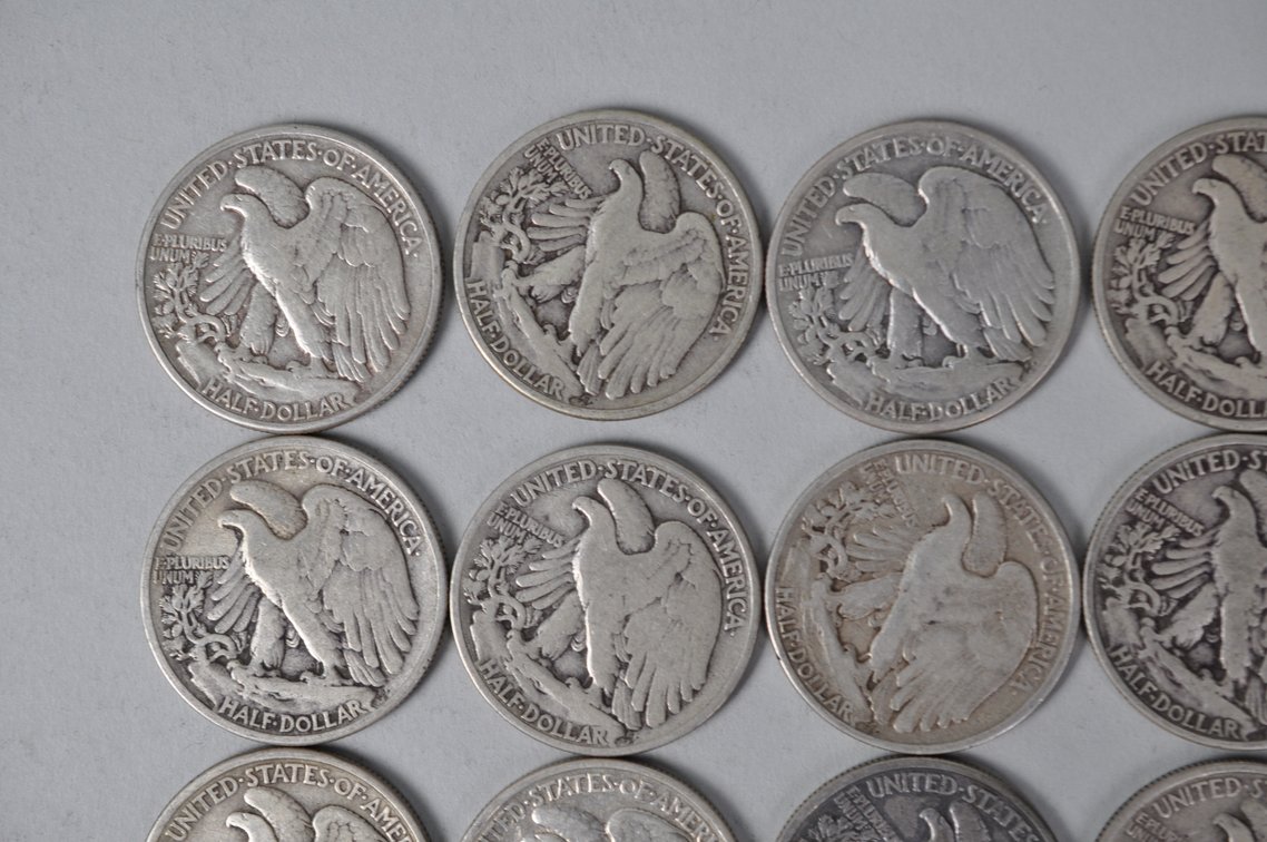 1936-1937, 1939-1940 US Silver Half Dollars, photo 7 of 10