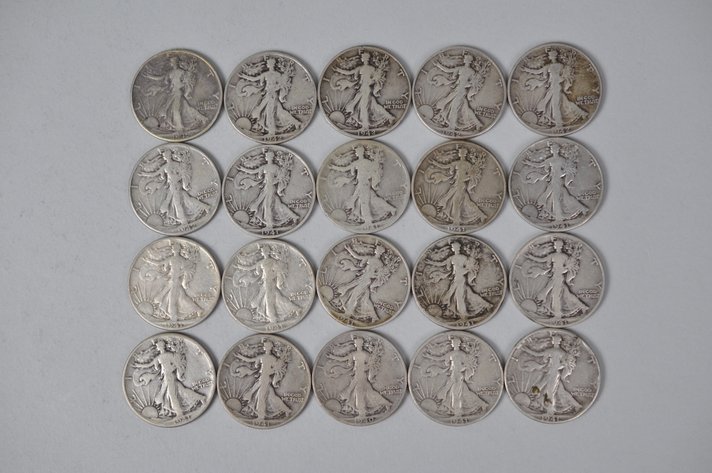 1940-1942 US Silver Half Dollars