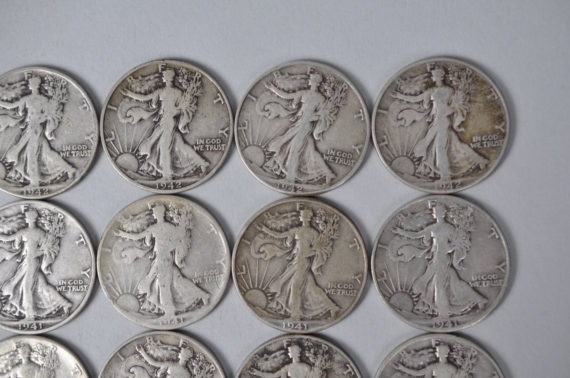 1940-1942 US Silver Half Dollars, photo 3 of 11