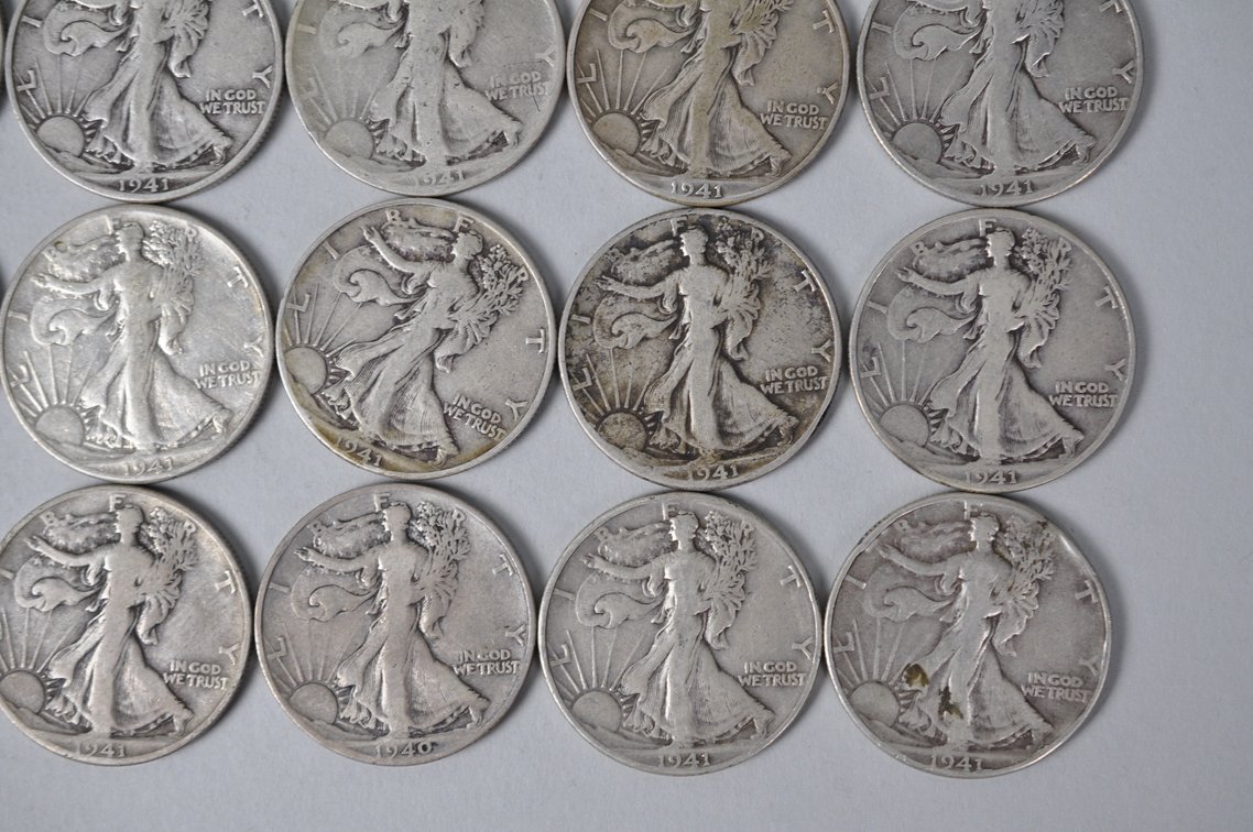1940-1942 US Silver Half Dollars, photo 5 of 11
