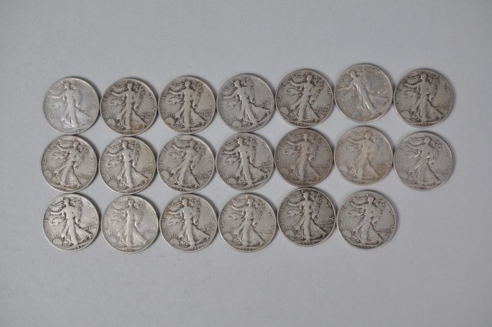 1943-1944 US Silver Half Dollars