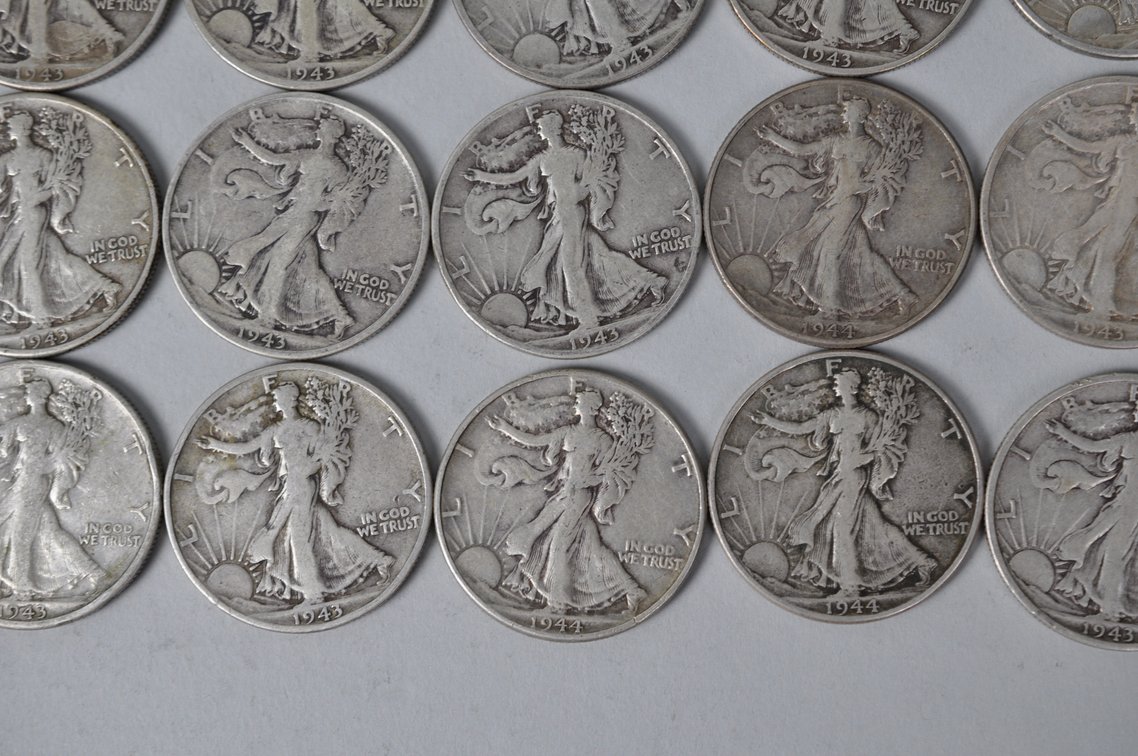 1943-1944 US Silver Half Dollars, photo 6 of 13