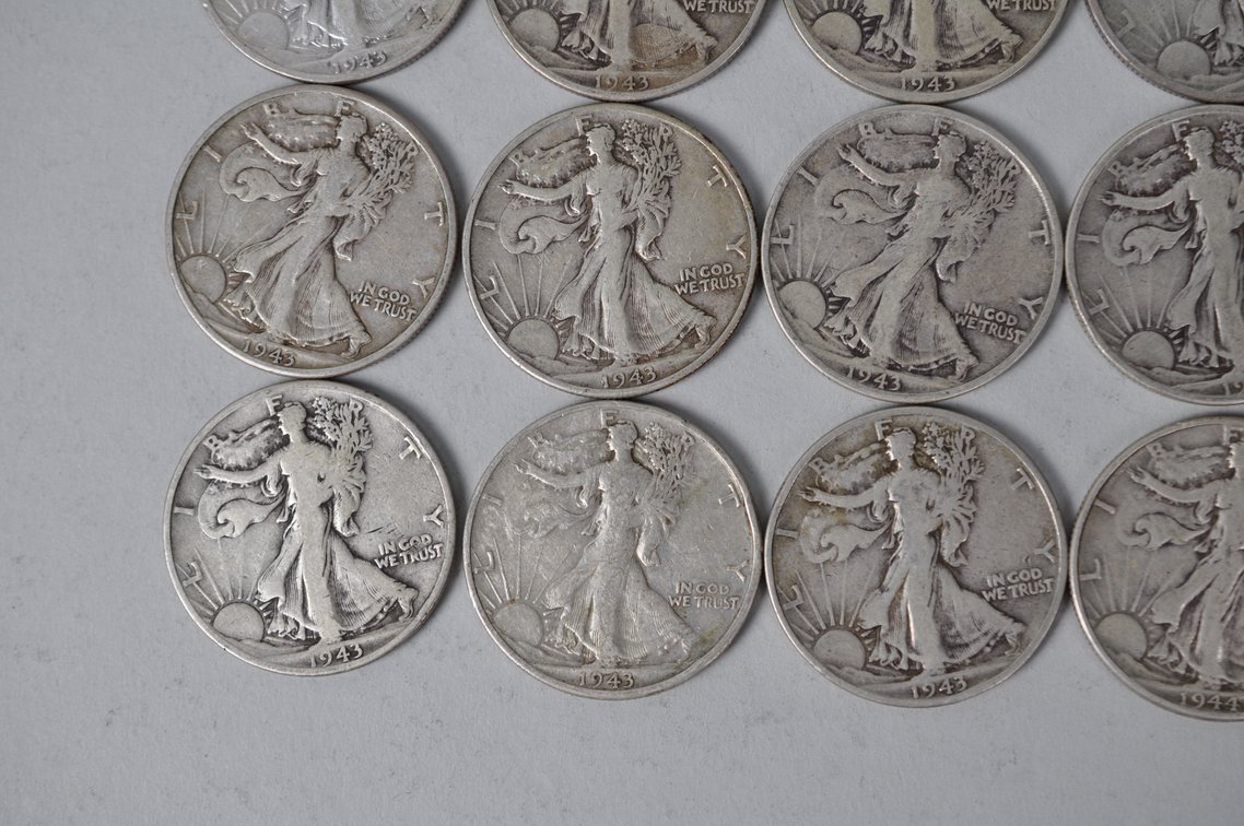 1943-1944 US Silver Half Dollars, photo 5 of 13