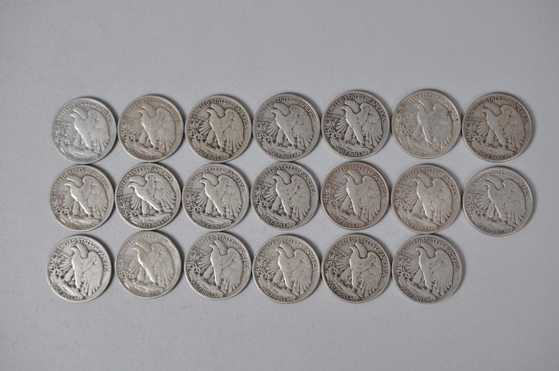 1943-1944 US Silver Half Dollars, photo 8 of 13
