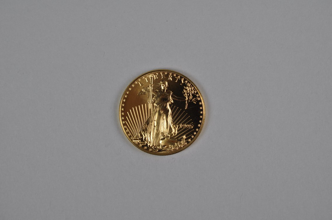 Brilliant Uncirculated Modern 1995 Gold Eagle From US Mint Tube, photo 3 of 7