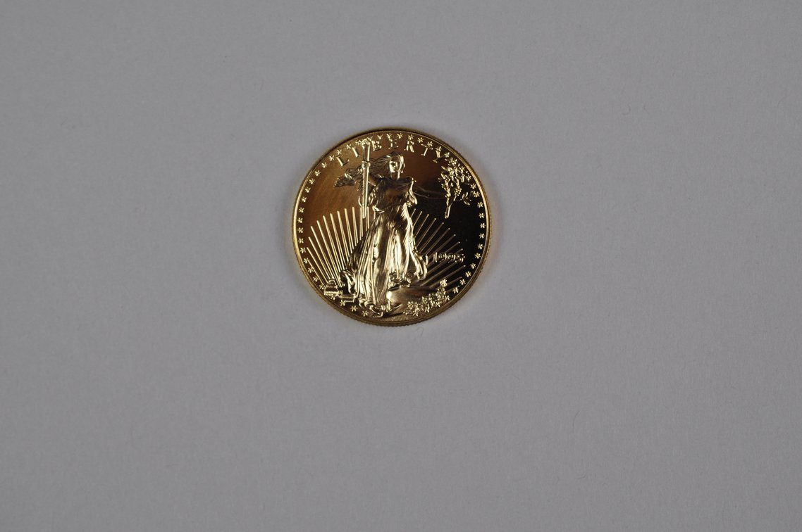 Brilliant Uncirculated Modern 1995 Gold Eagle From US Mint Tube, photo 2 of 7