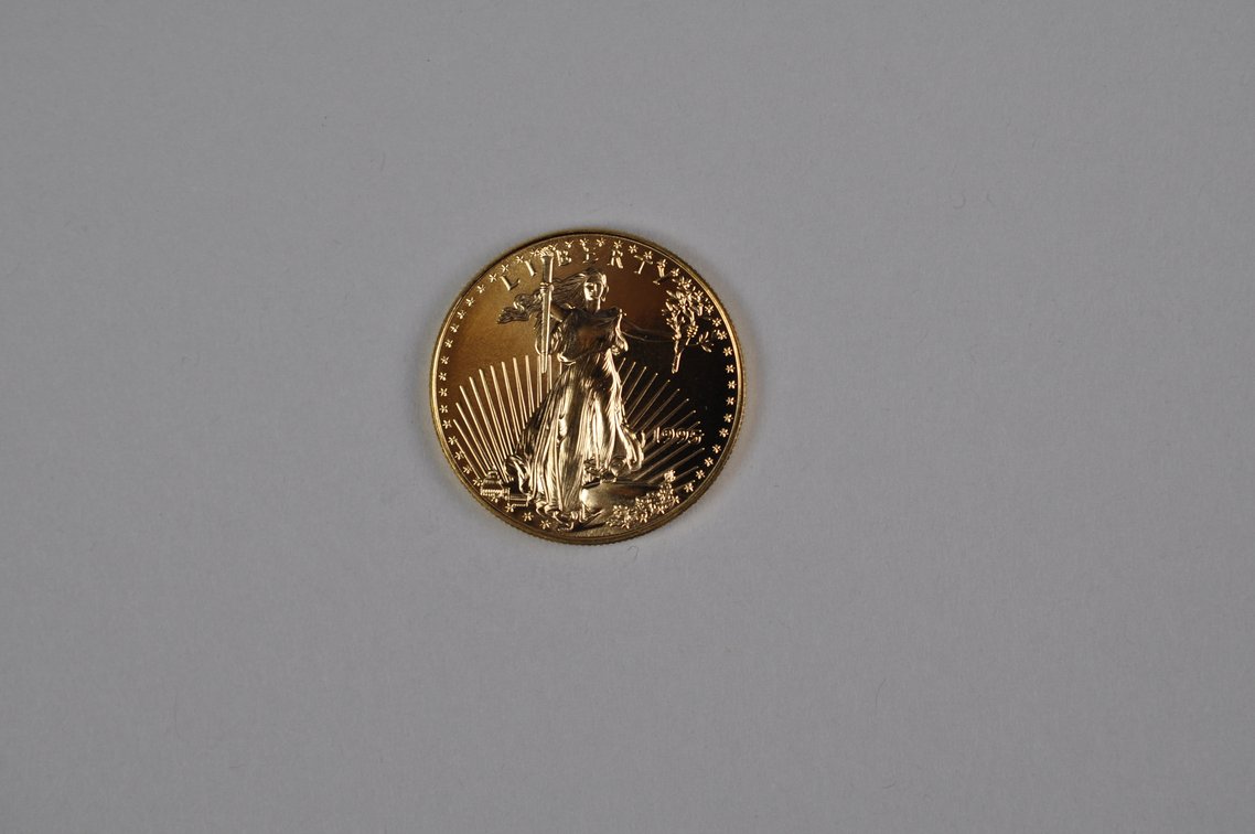 Brilliant Uncirculated Modern 1995 Gold Eagle From US Mint Tube, photo 3 of 7