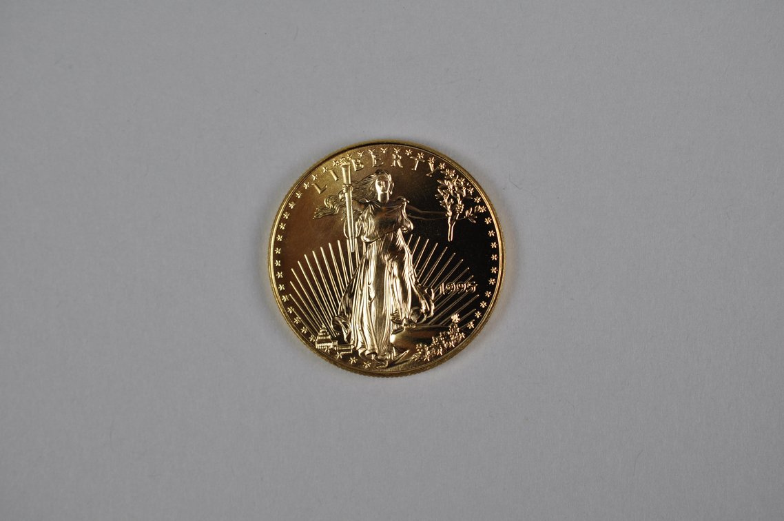 Brilliant Uncirculated Modern 1995 Gold Eagle From US Mint Tube, photo 3 of 6