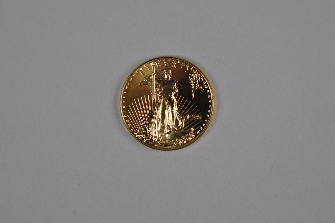 Brilliant Uncirculated Modern 1995 Gold Eagle From US Mint Tube, photo 3 of 6